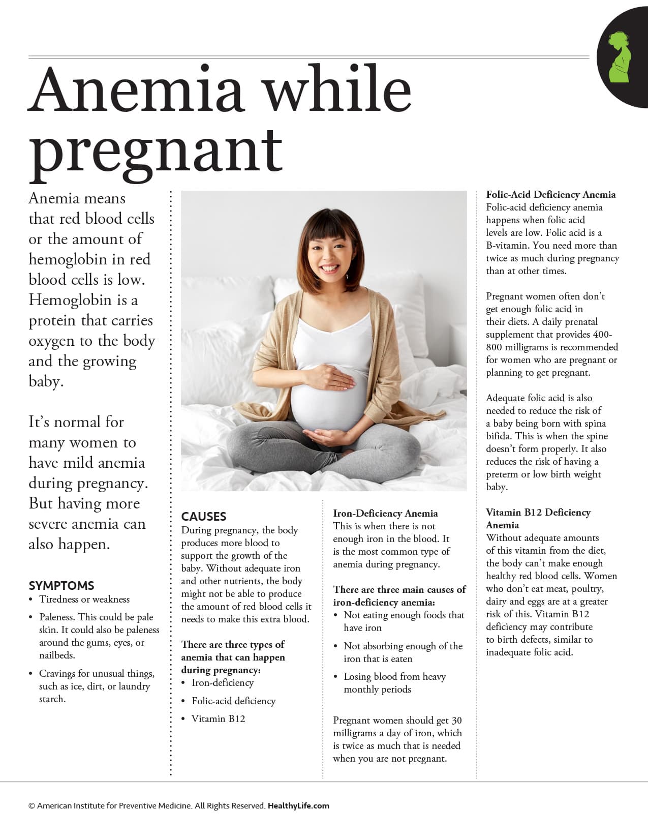Anemia While Pregnant